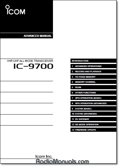 Icom IC-9700 Advanced Instruction Manual - Click Image to Close